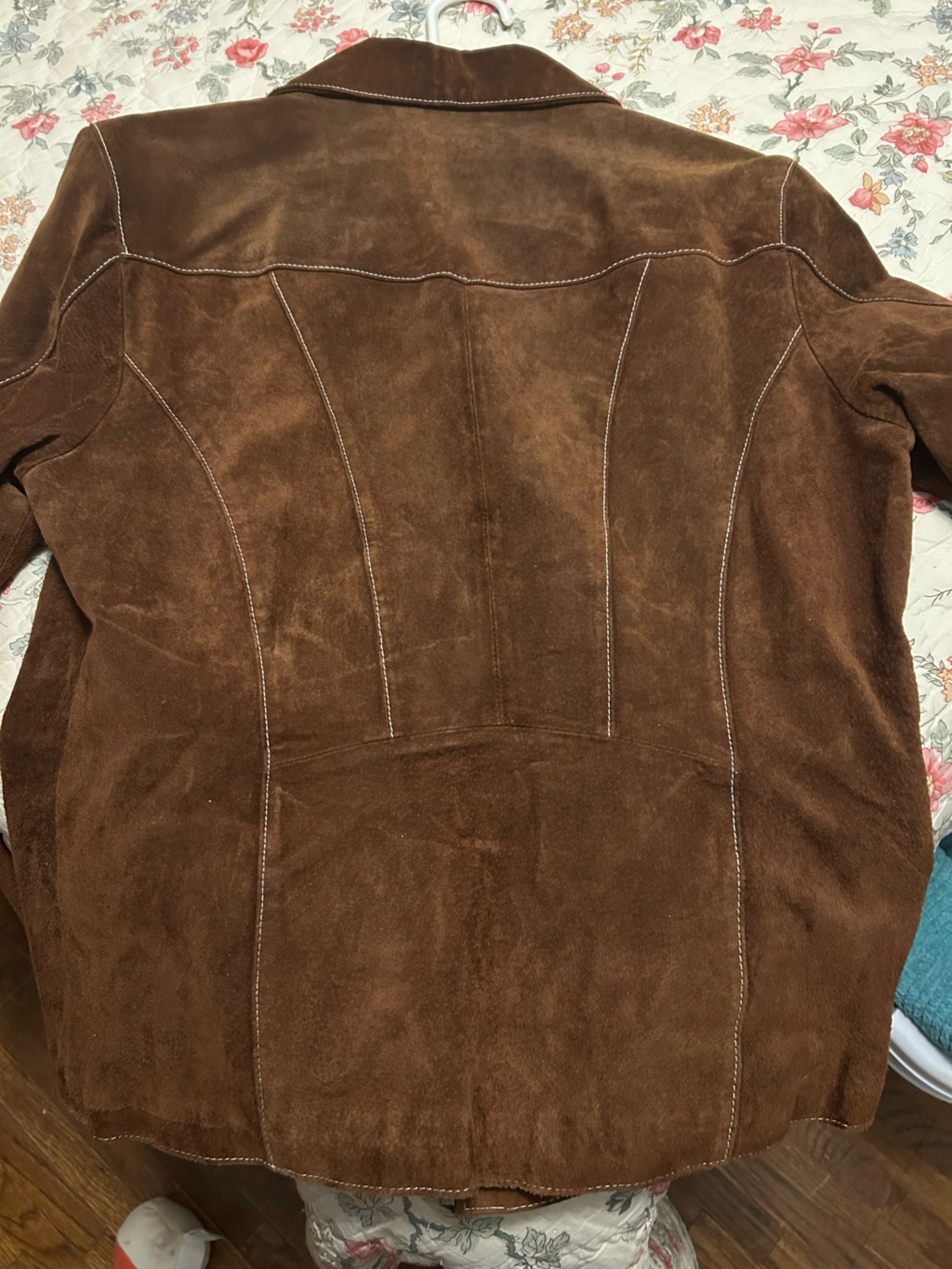 Vintage Wilsons Leather Brown Suede Lightweight Zip Jacket — image 5 of 6